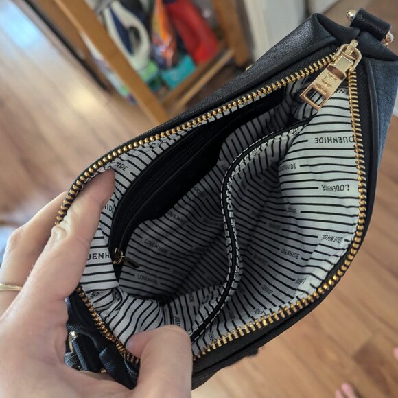 Louenhide Baby Daisy Crossbody Vegan Leather Bag | Black | Brand New, Never Used - Picture 5 of 8